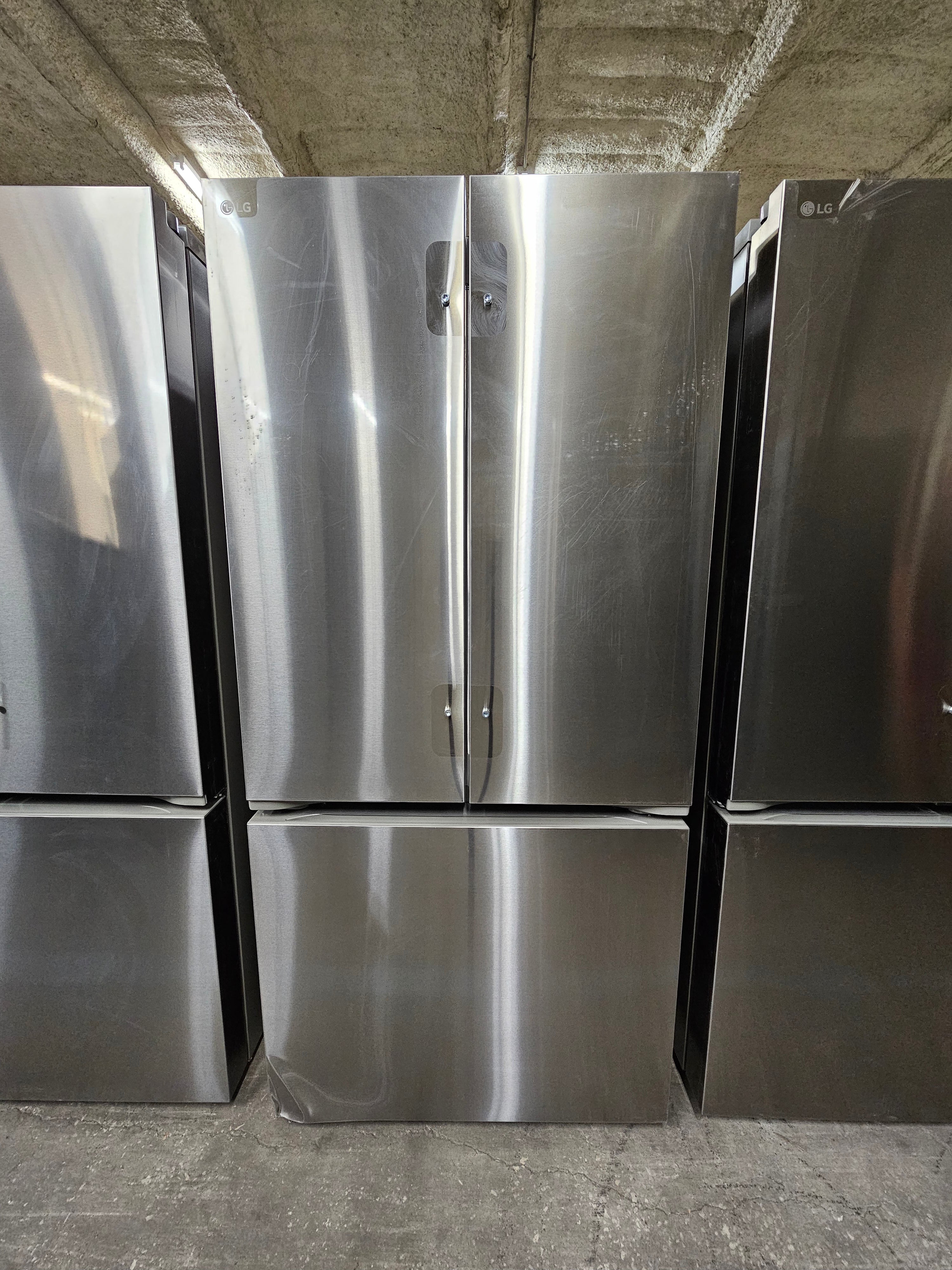 LG Counter-Depth MAX 21 Cu. Ft. French Door Smart Refrigerator with Ice Stainless Steel